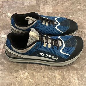 Men’s Altra Torin Zerodrop A1235-2-120 White/Blue/Black Running Shoes Size 12